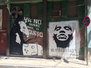 Tagging on the streets of Havana.