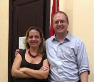 Dr. Patrick Frantom with Dr. Isel Pascual in Cuba, March 2015