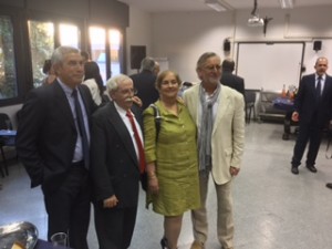 Julio Larramendi, Cuban ambassador to the Vatican and his wife, and Chip Cooper.